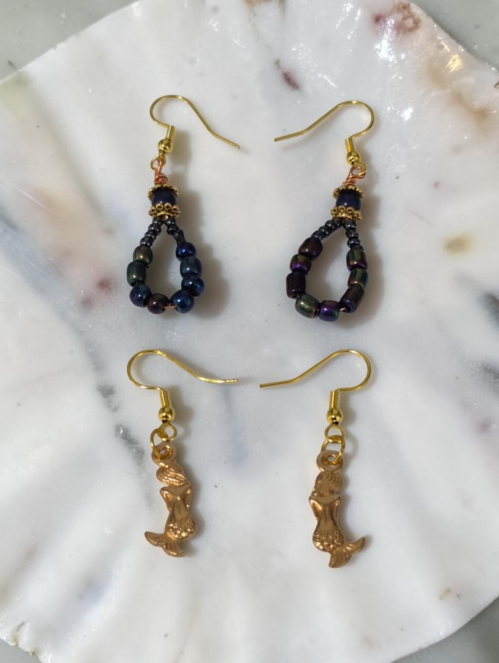 Handcrafted Set Of Two Earrings